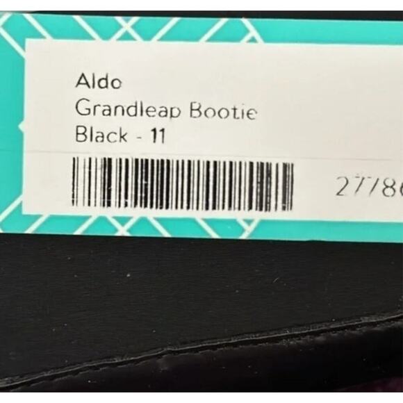 ALDO Grandleap Bootie Buckled Combat Black NEW 11  US - Picture 9 of 10